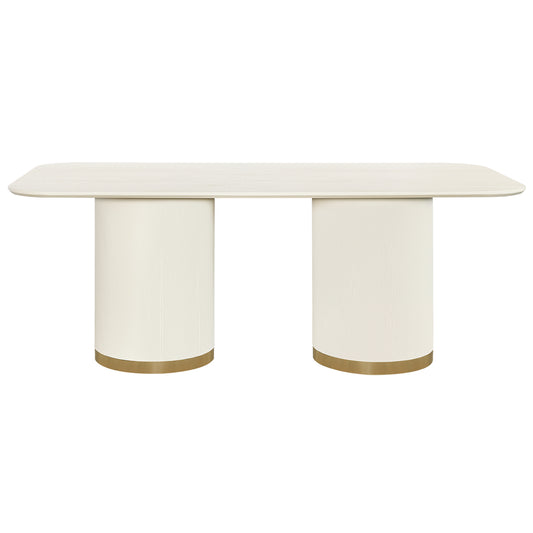 Eli Rectangular Dining Table - 2m Ivory