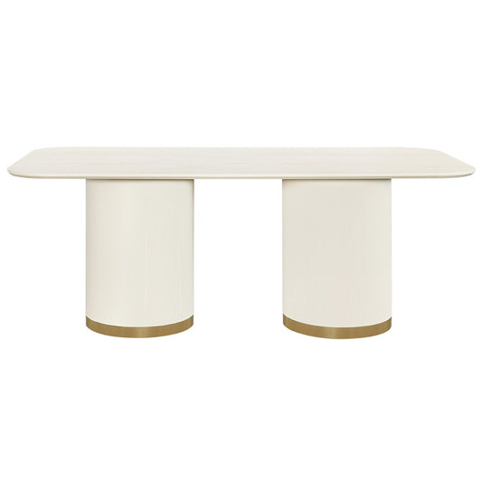 Eli Rectangular Dining Table - 2m Ivory