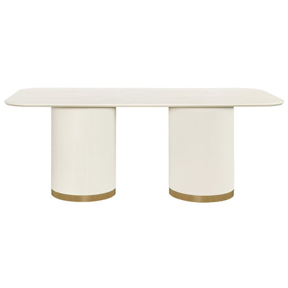 Eli Rectangular Dining Table - 2m Ivory