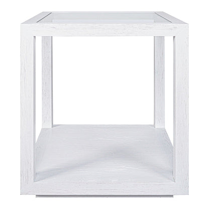 Sadie Oak Square Side Table - Large White