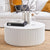 Nomad Round Coffee Table - White