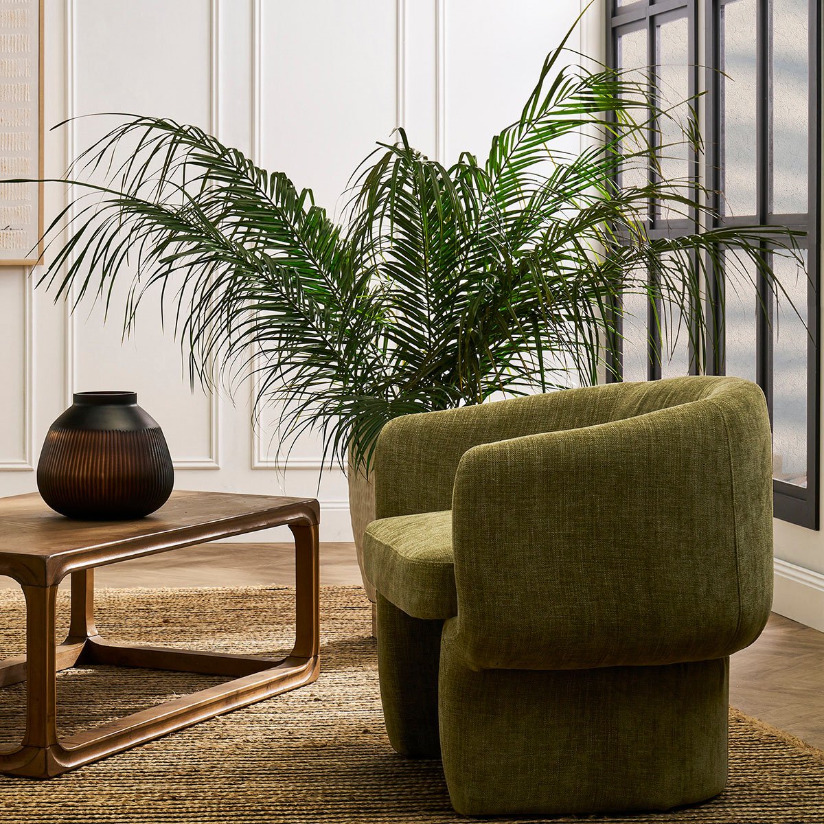Avenue Arm Chair - Sage Chenille