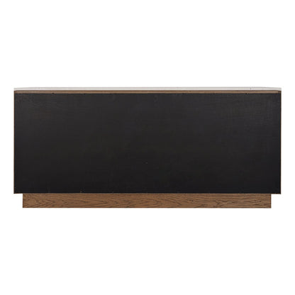 Benedict 170cm Walnut Buffet - White Marble