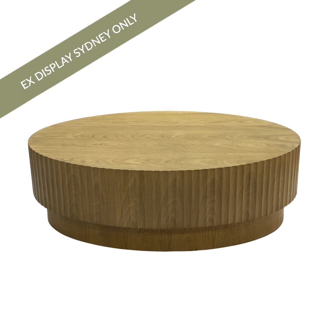 Avery Egg Shape Coffee Tale - Natural Oak - OUTLET NSW