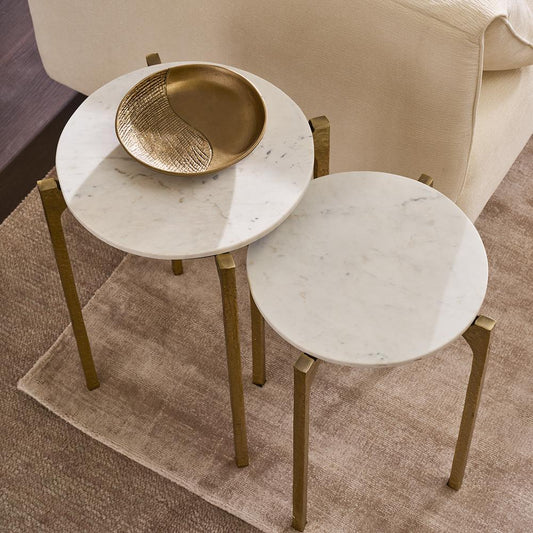Thea Marble Nesting Side Tables