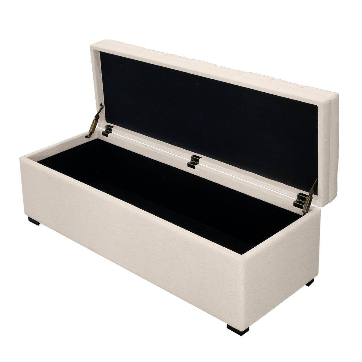 Soho Storage Bench Ottoman - Ivory – view 5