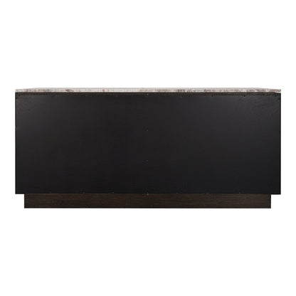 Benedict Smoked Oak Buffet - River Brown Marble