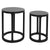 Cadie Nesting Side Tables - Black