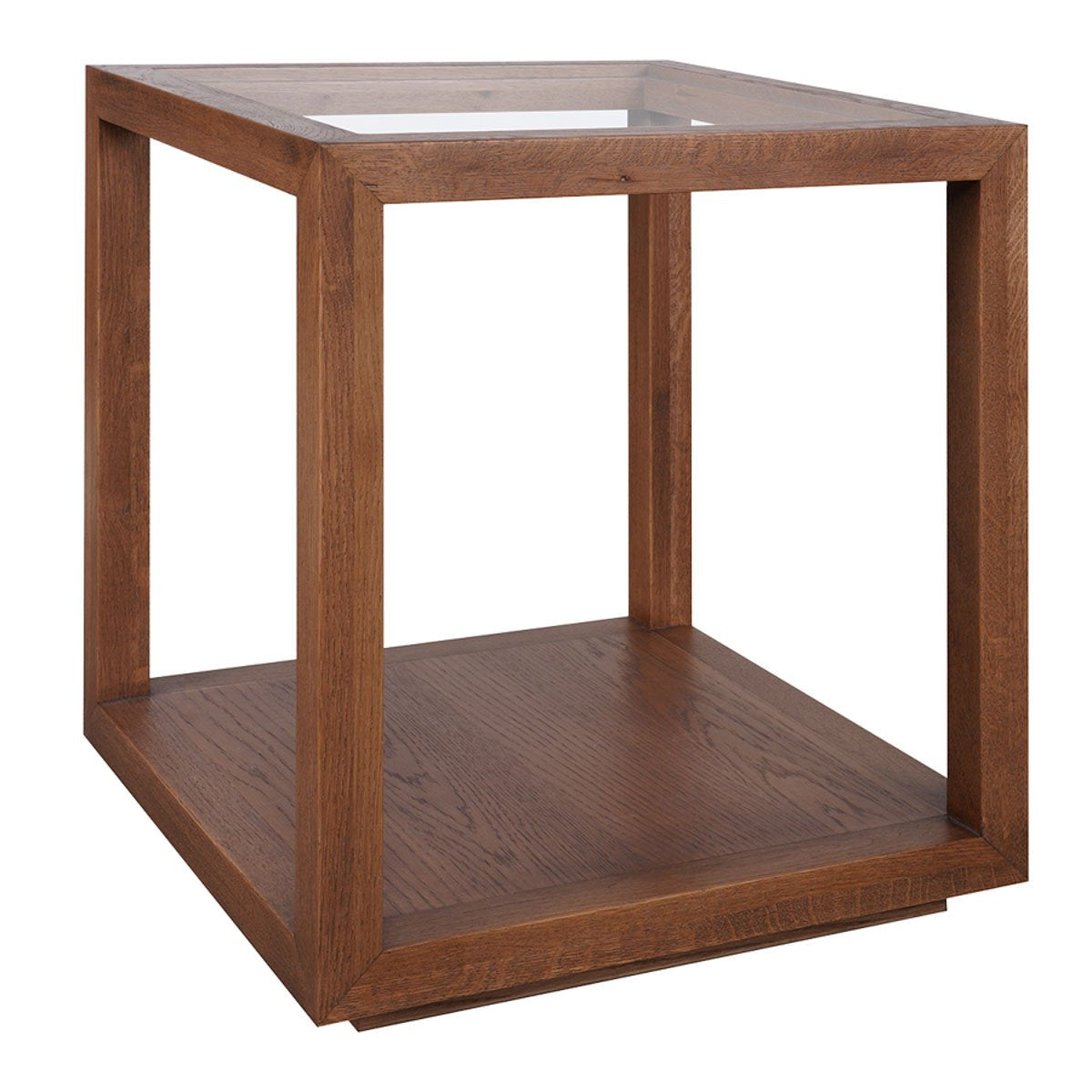 Sadie Oak Square Side Table - Large Walnut ** Offline pending re-order