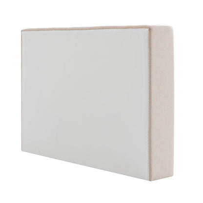 Central Park 164x120cm Queen Bedhead - Fawn Linen