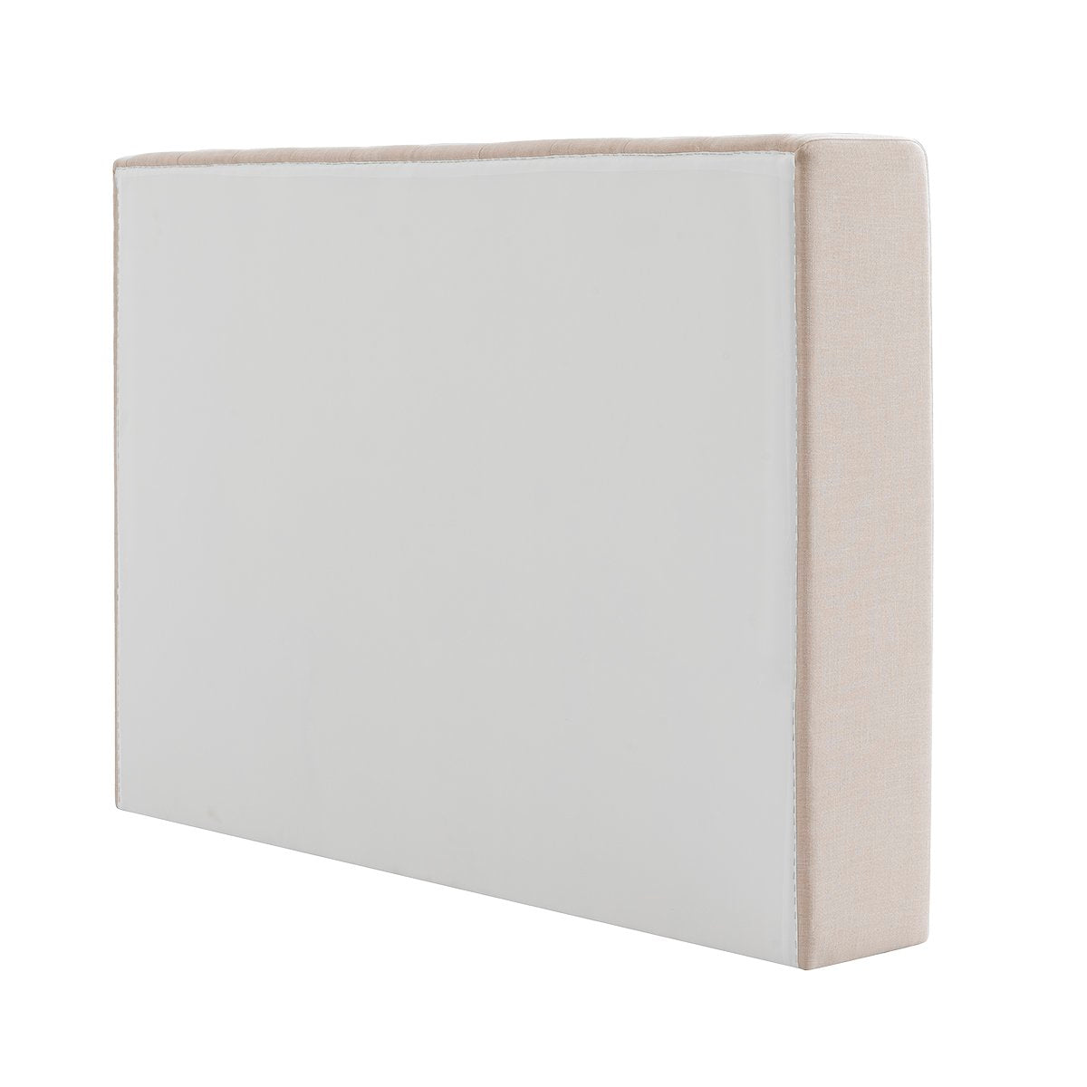 Central Park 164x120cm Queen Bedhead - Fawn Linen