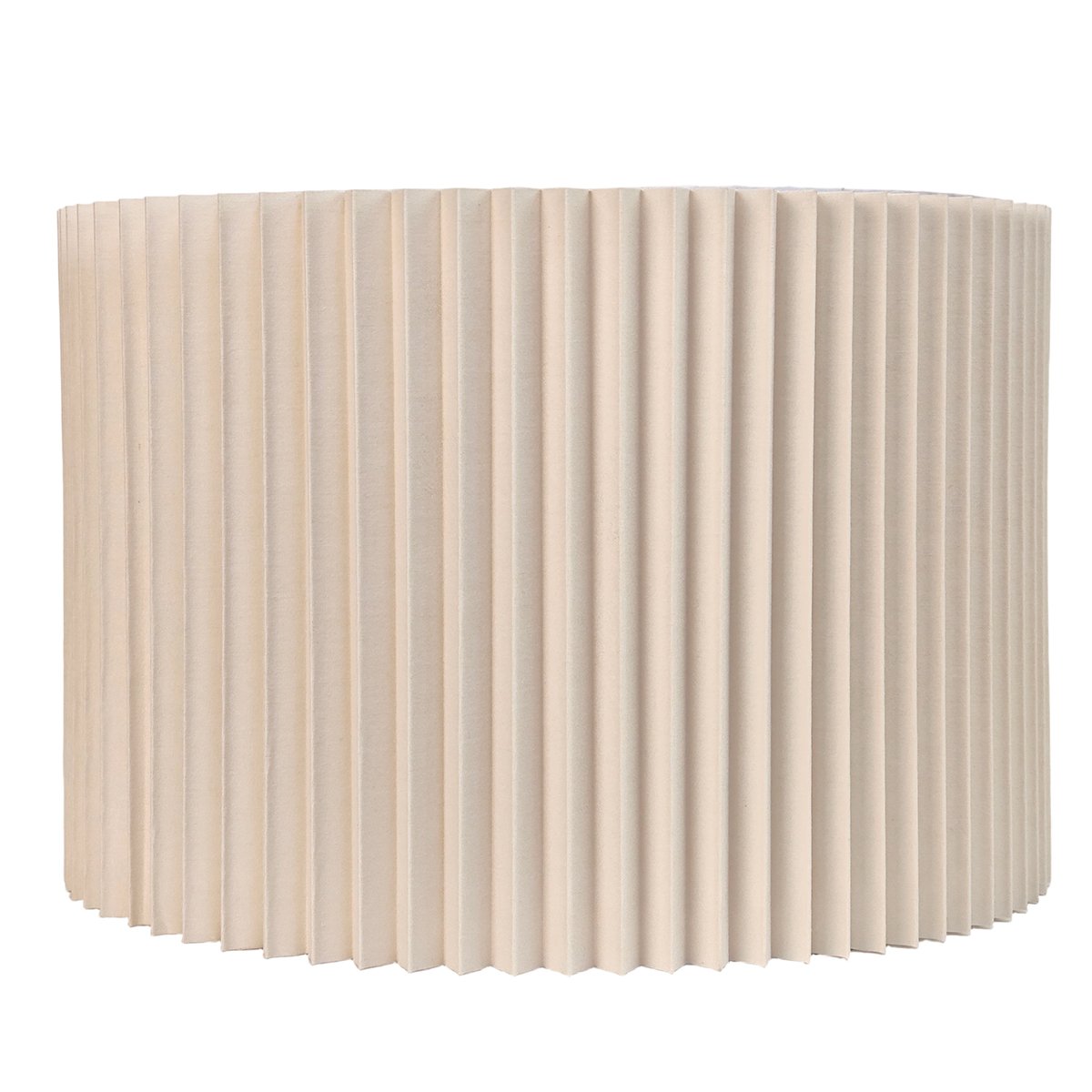 Nina Pleated Drum Shade - Medium Off White