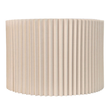 Nina Pleated Drum Shade - Medium Off White