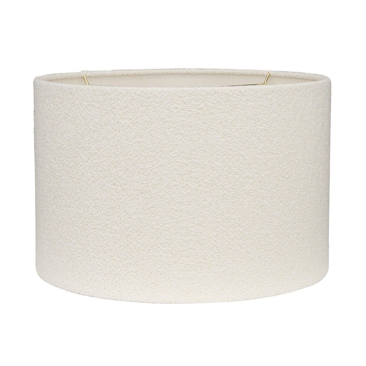 Essex Table Drum Shade - White Boucle