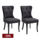 Lugano Dining Chair Set of 2  - Black