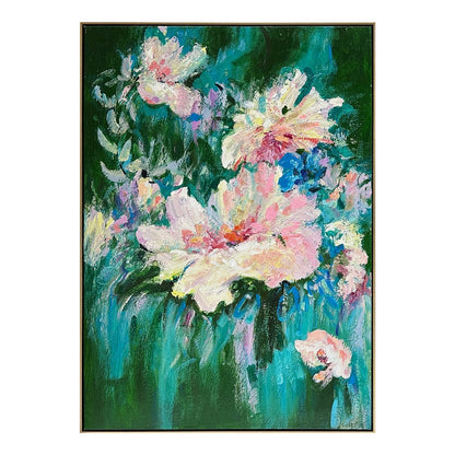 Blooming Set of Two Oil On Canvas Painting