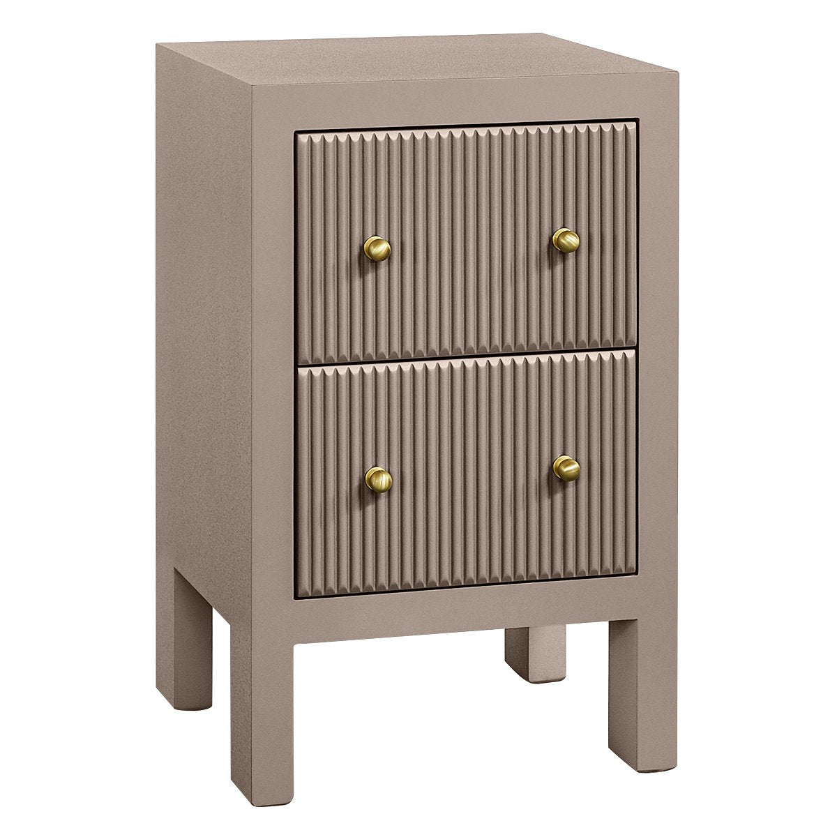 Ariana 40x65cm Bedside Table - Taupe