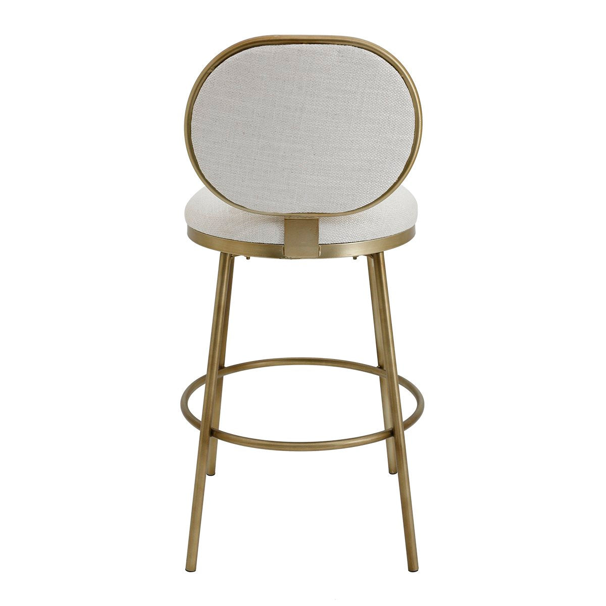 Eliza Swivel Kitchen Stool - Natural Linen