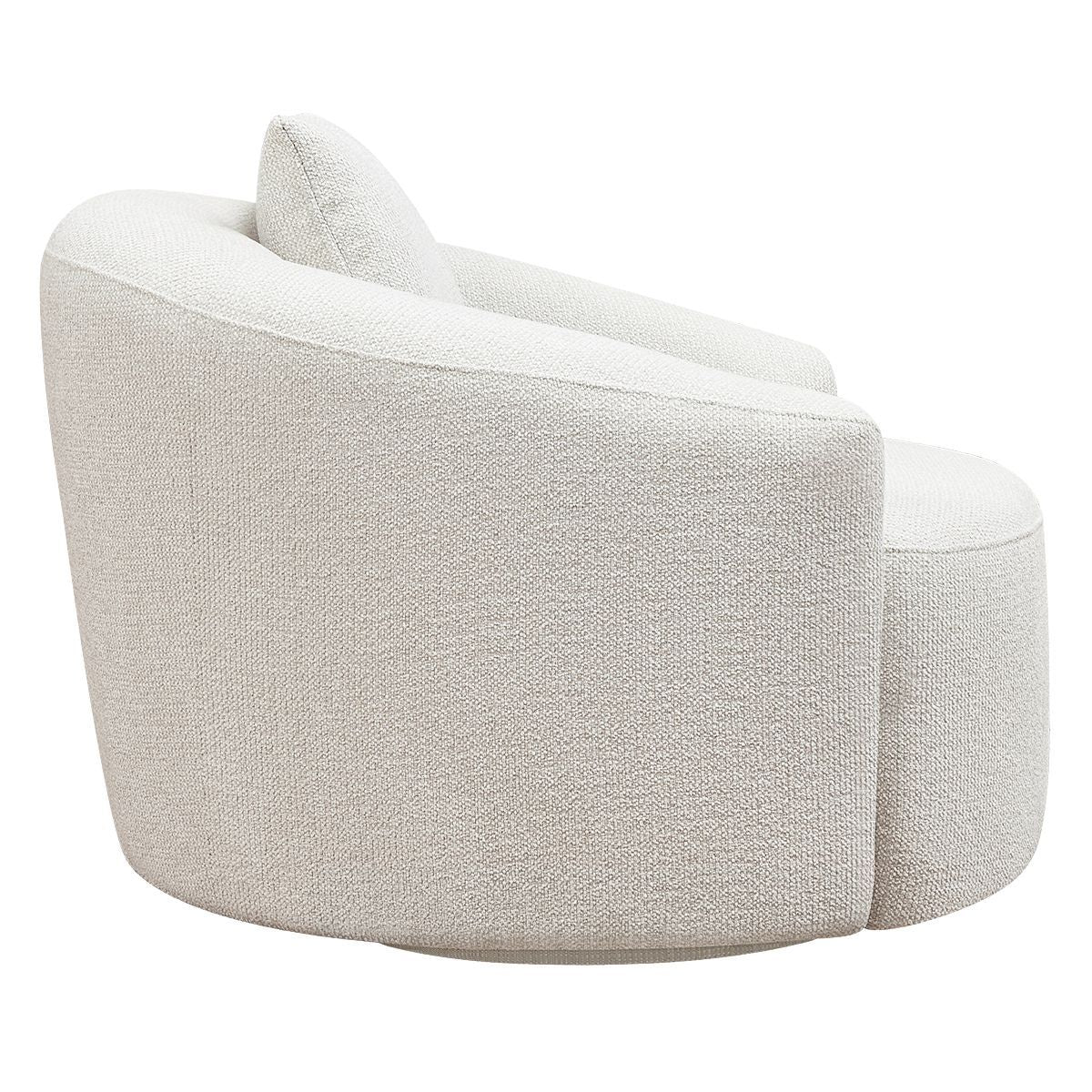 Kira Swivel Arm Chair - Speckle Ecru