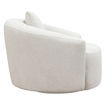Kira Swivel Arm Chair - Speckle Ecru