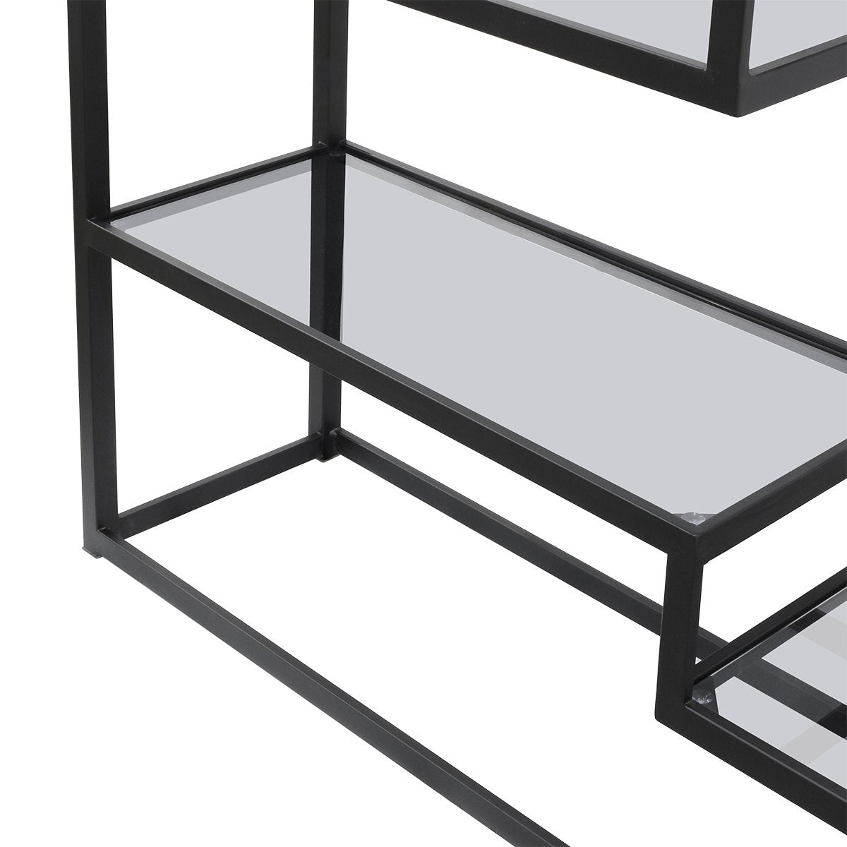 Mistique Glass Shelving Unit - Black
