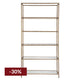 Heston Shelving Unit - Brass