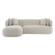 Greenwich 3 Seater Sofa w Left Chaise - Natural Chenille