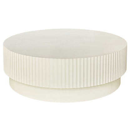 Avery Round Coffee Table - Ivory