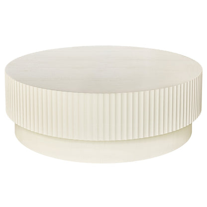 Avery Round Coffee Table - Ivory