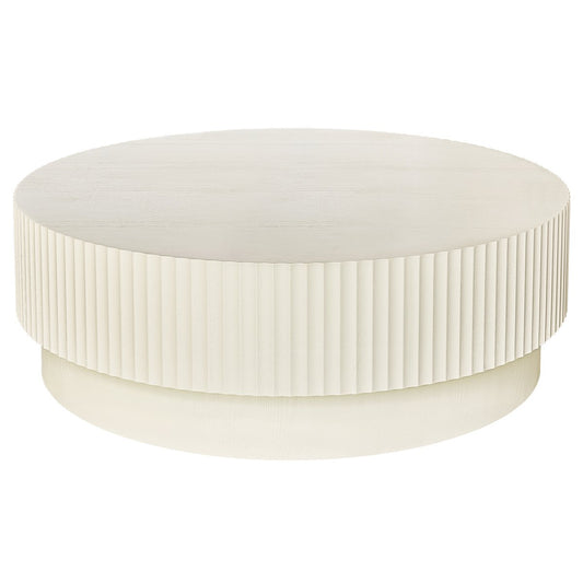 Avery Round Coffee Table - Ivory