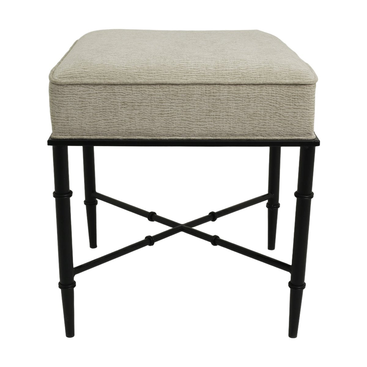Hacienda Black Iron Stool - Wheat - OUTLET NSW