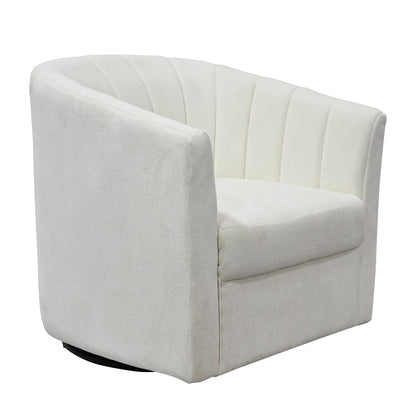 Cadman Swivel Arm Chair - Ivory