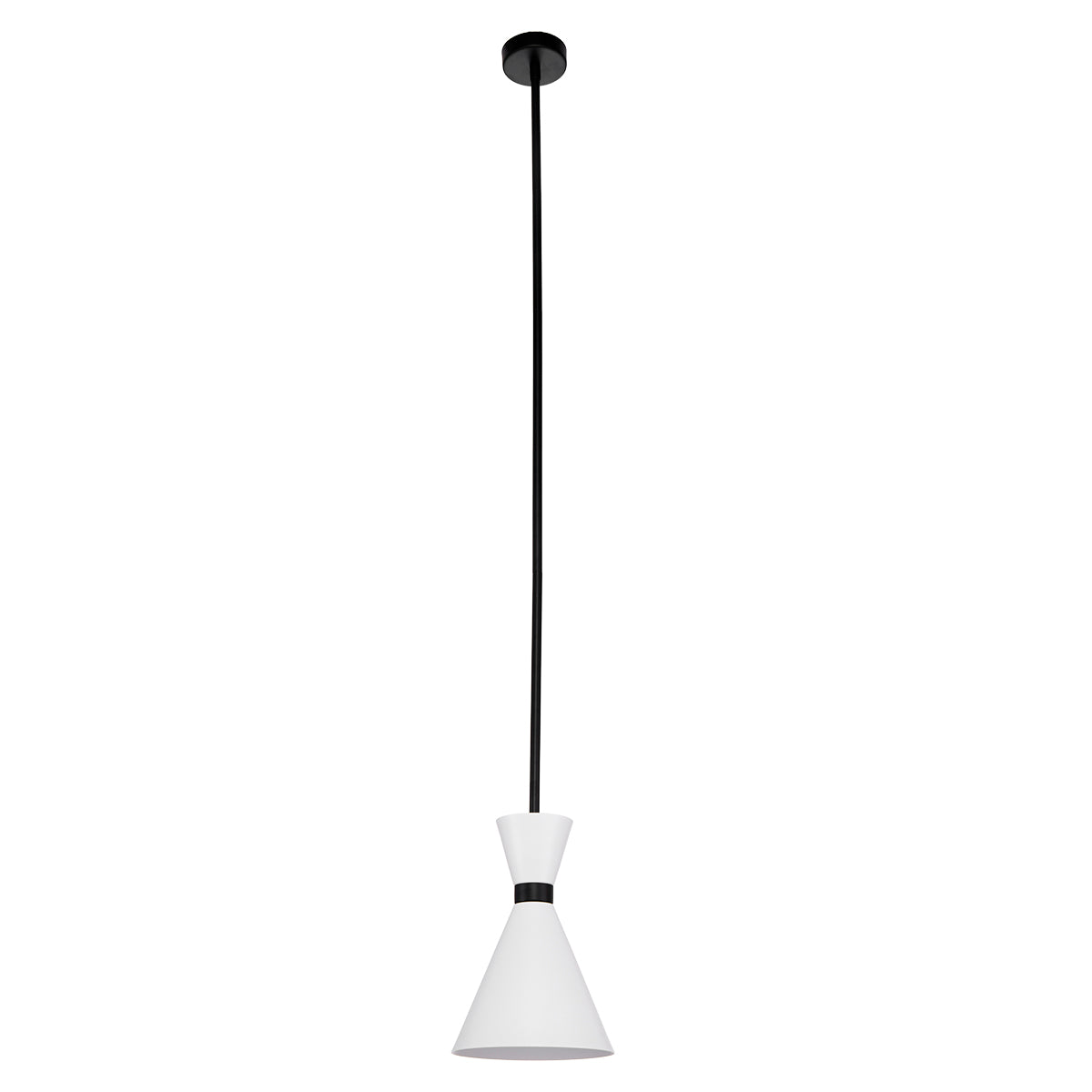 Oslo Pendant - White w Black