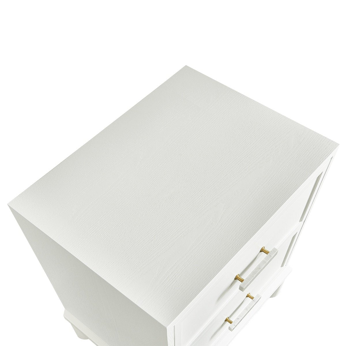 Jill 60x65cm Bedside Table - White