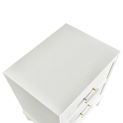 Jill 60x65cm Bedside Table - White