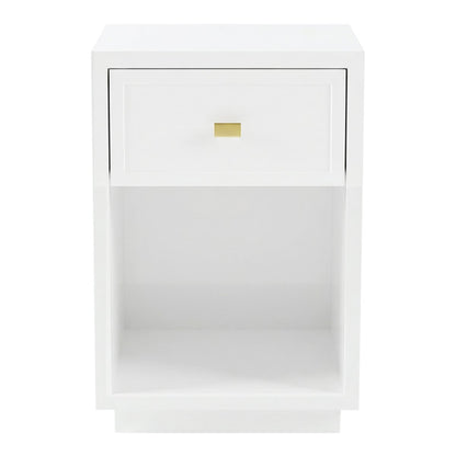 Logan Bedside Table - Petite White