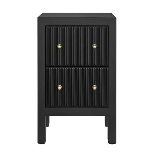 Ariana Bedside Table - Petite Black