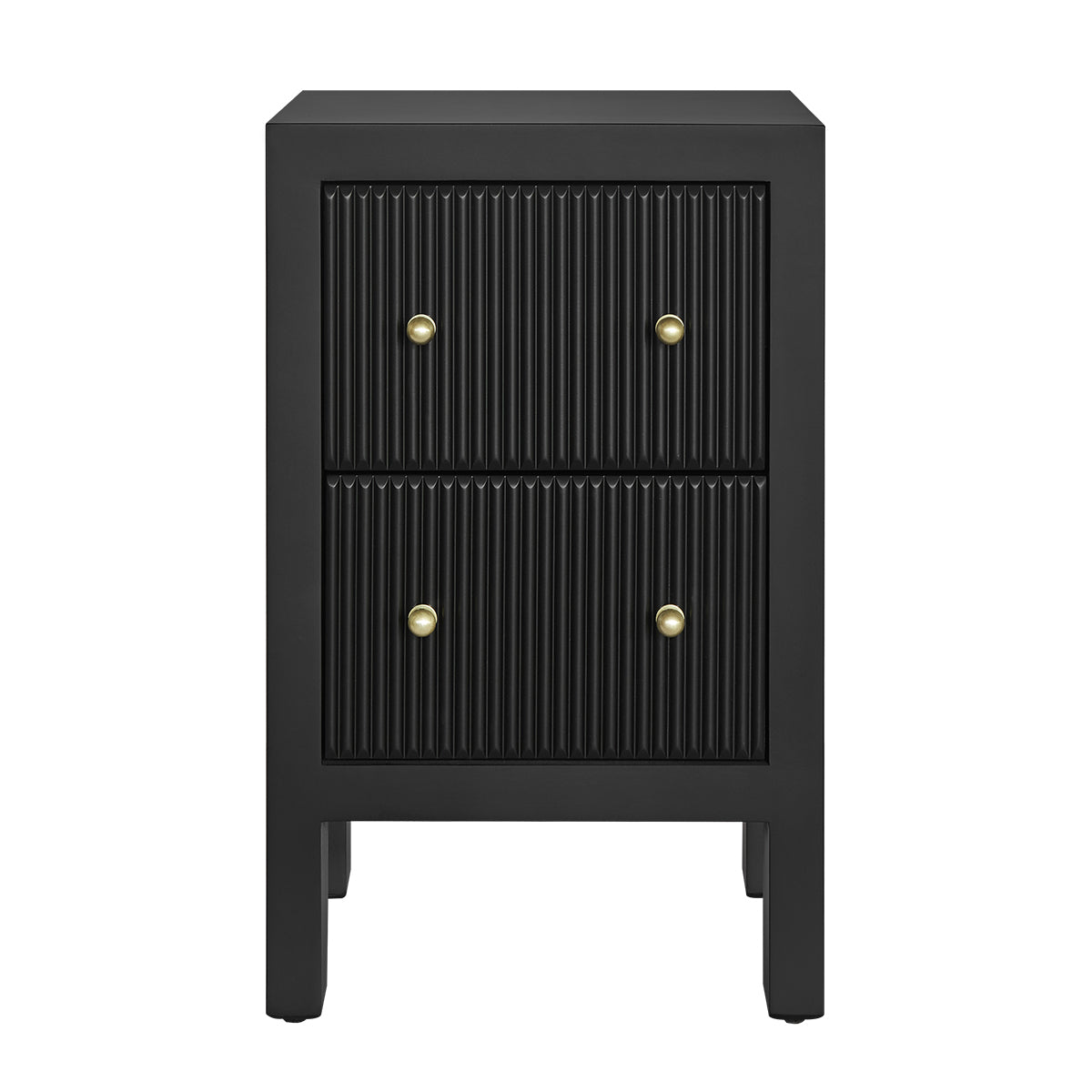 Ariana 40x65cm Bedside Table - Black