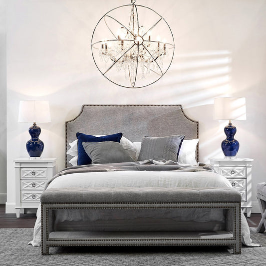 Plantation Bedside Table - Small White Set of 2