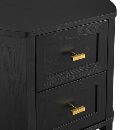 Theodore Bedside Table - Small Black
