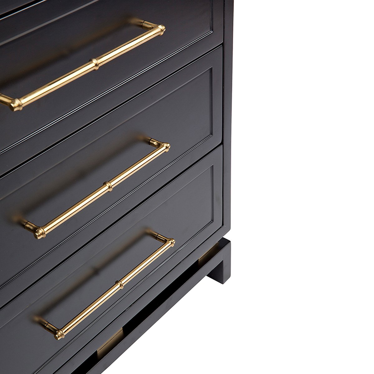 Pearl Bedside Table - Large Black Set of 2
