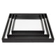 Miles Mirrored Tray - Large Black