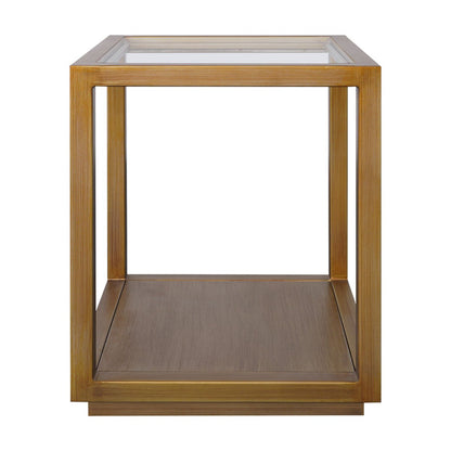 Sadie Square Side Table - Medium Antique Gold