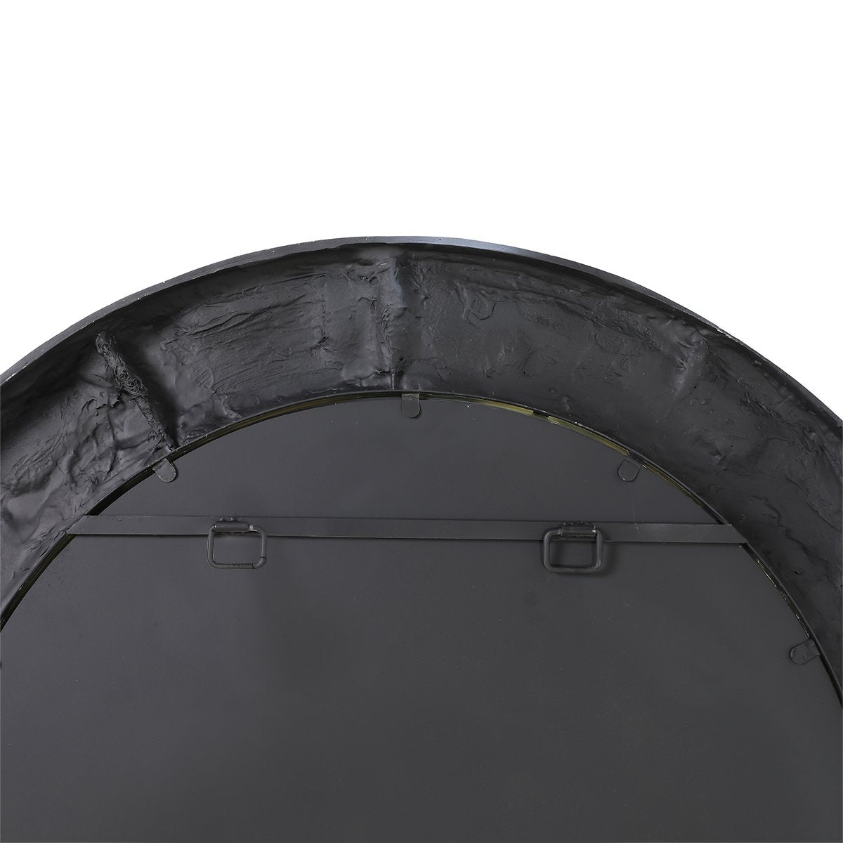 Dunbar Round Wall Mirror - White