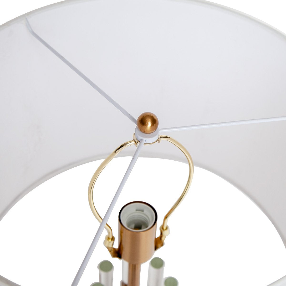 Abbey Table Drum Shade - White