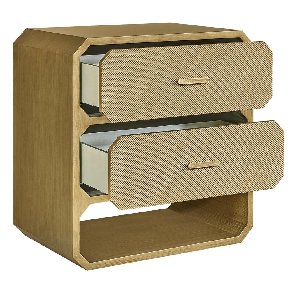 Anderson 2 Drawer Chest - Antique Gold