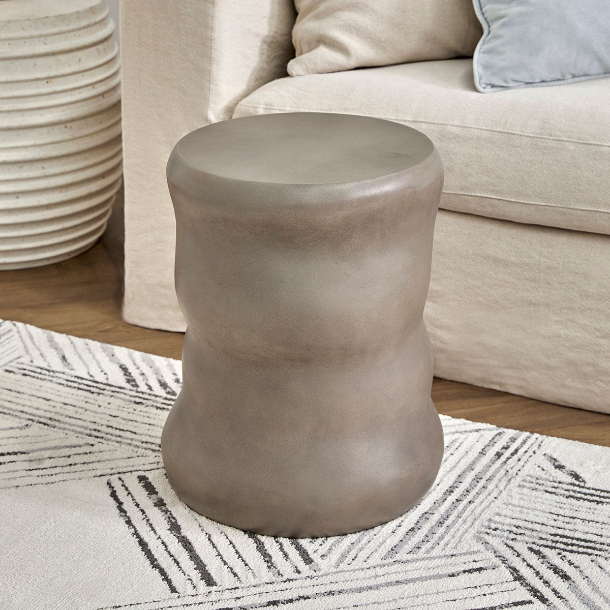 Dune Concrete Stool - Grey - OUTLET NSW