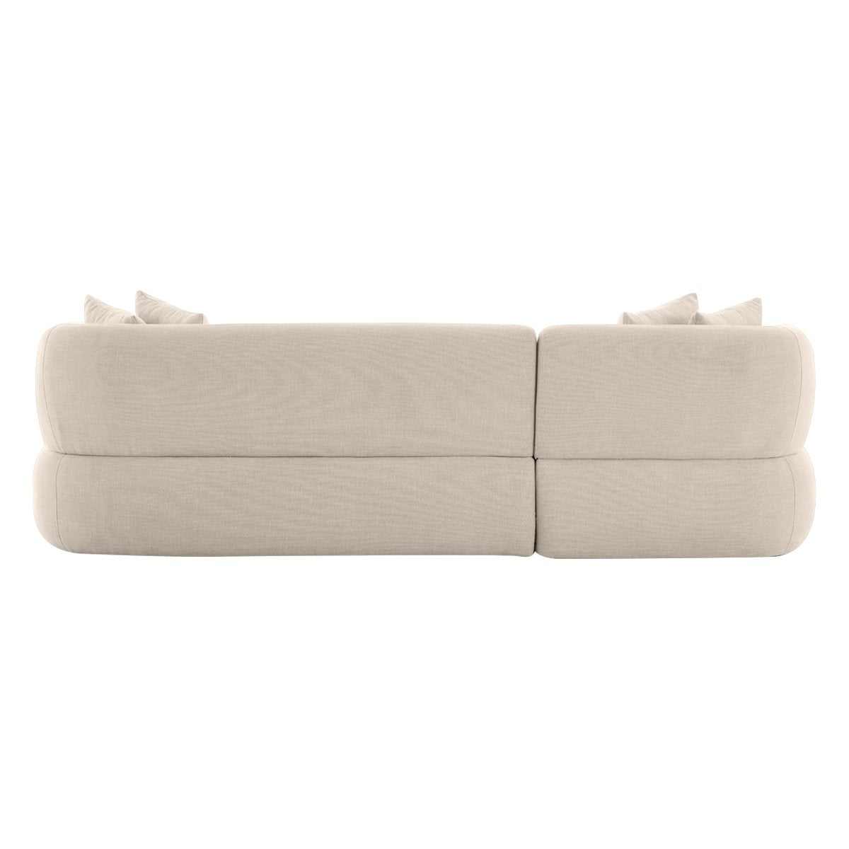 Greenwich Modular 3 Seater Sofa w Left Chaise - Natural Chenille
