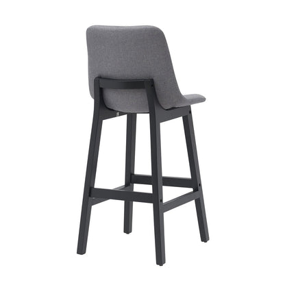 Jermaine Bar Stool Set of 2 - Stone Grey - OUTLET NSW