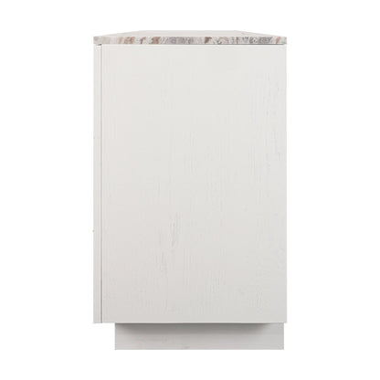 Benedict White Oak Buffet - River Brown Marble